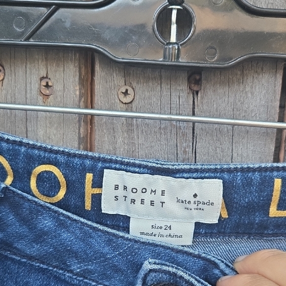 Kate Spade Broome Street Embellished Spadefun Sequin Girlfriend Jeans - Picture 2 of 11